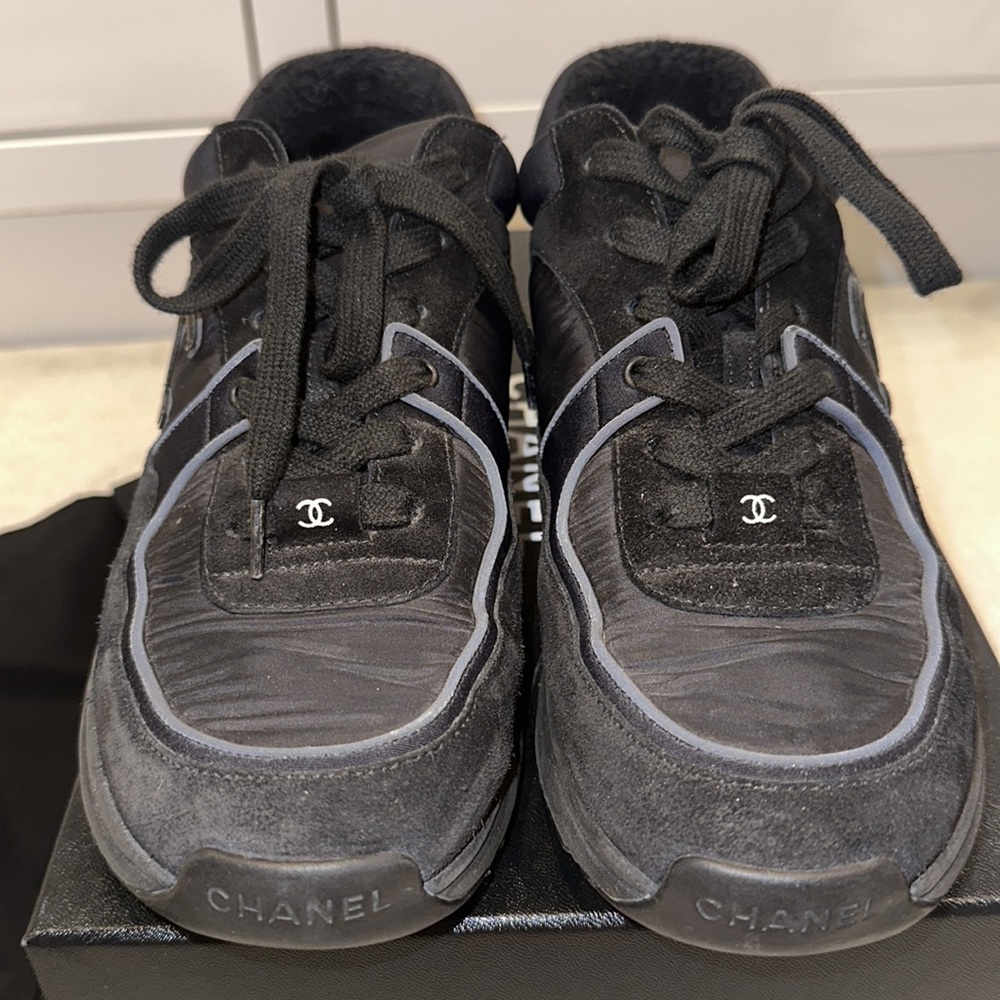Black Chanel women’s sneakers - Picture 3 of 9